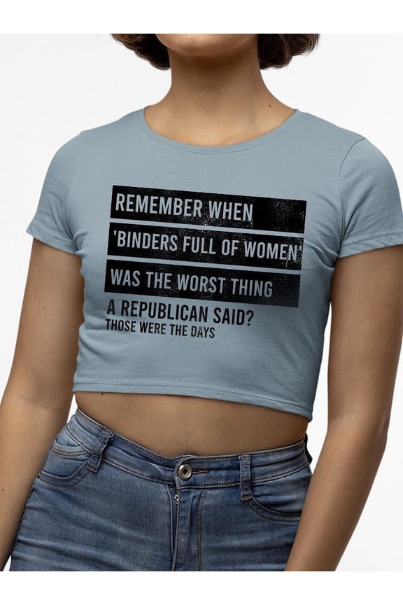 Republican Graphic Statement Tee Crop Tee Women's