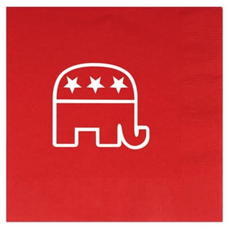 Republican Luncheon Napkins, Red - Pack Of 12