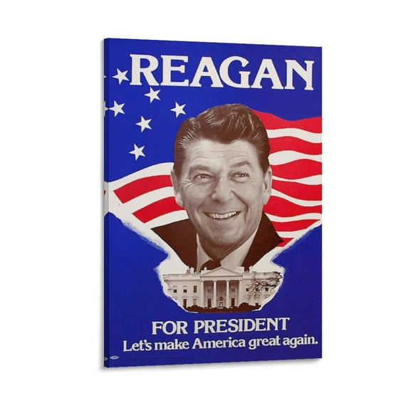 Republican Party Presidents of The United States Ronald Reagan Celebrity Poster Art Poster Canvas Painting Decor Wall Print Photo Gifts Home Modern Decorative Posters 20x30inch(50x75cm)