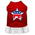 thumbnail image 1 of Dog Dress, Pet Dog  Cat Dress Screen Printed, "Republican", 1 of 11