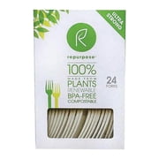 Repurpose Compostable Forks 24 Pc Pack Of 20
