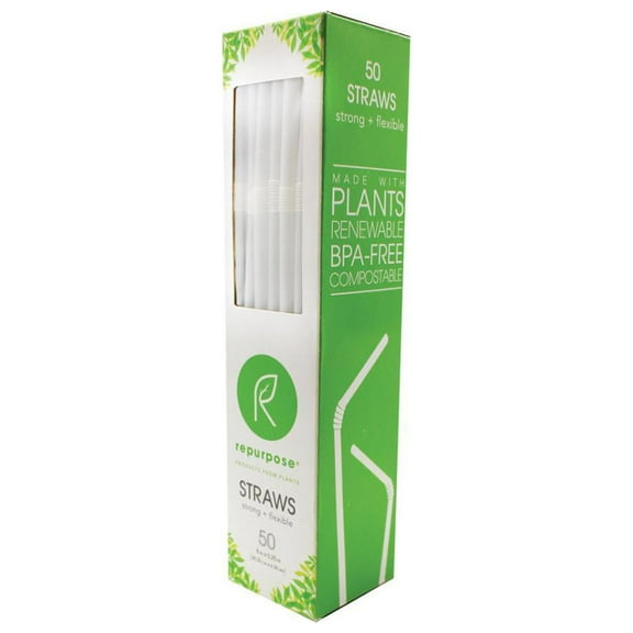 Repurpose Compostable Straws - Case of 20 - 50 count