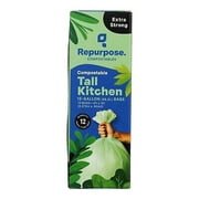 Repurpose Tall Kitchen Bags 13 Gallon 12 Count Pack of 20
