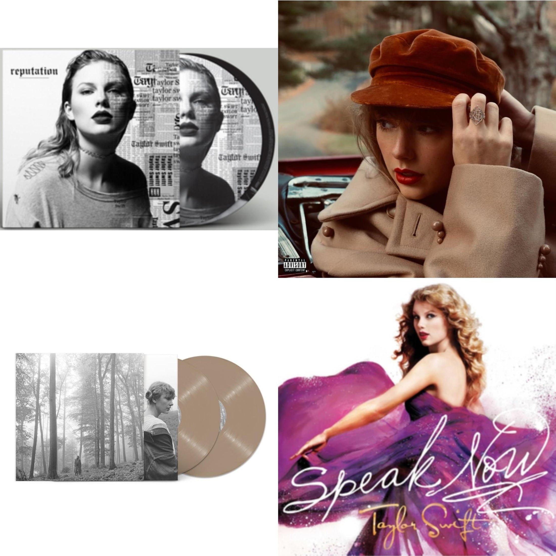 Reputation (Picture Disc) & Red (Taylor's Version) (4LP) & Folklore (X ...