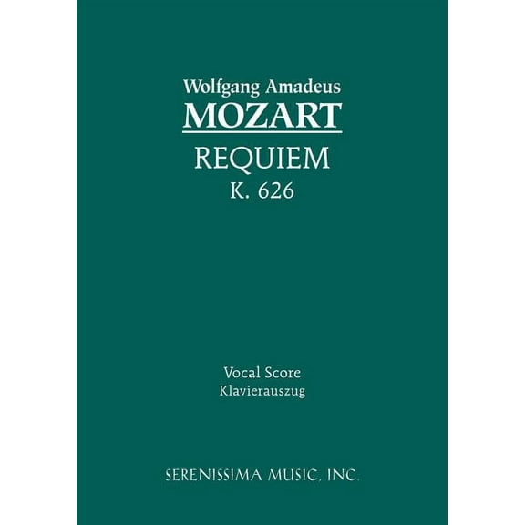Requiem, K.626: Vocal score, (Paperback)