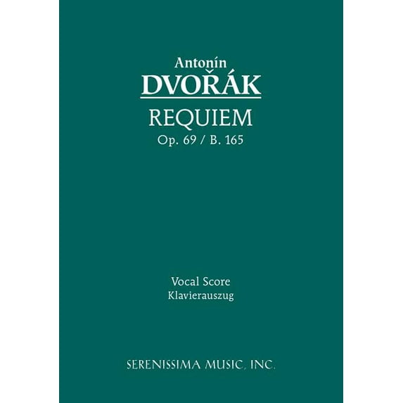 Requiem, Op.89 / B.165: Vocal score, (Paperback)