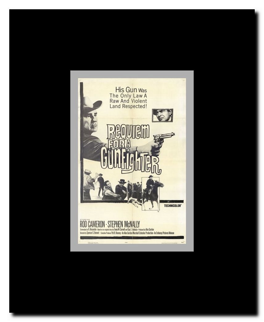 Requiem for a Gunfighter Framed Movie Poster