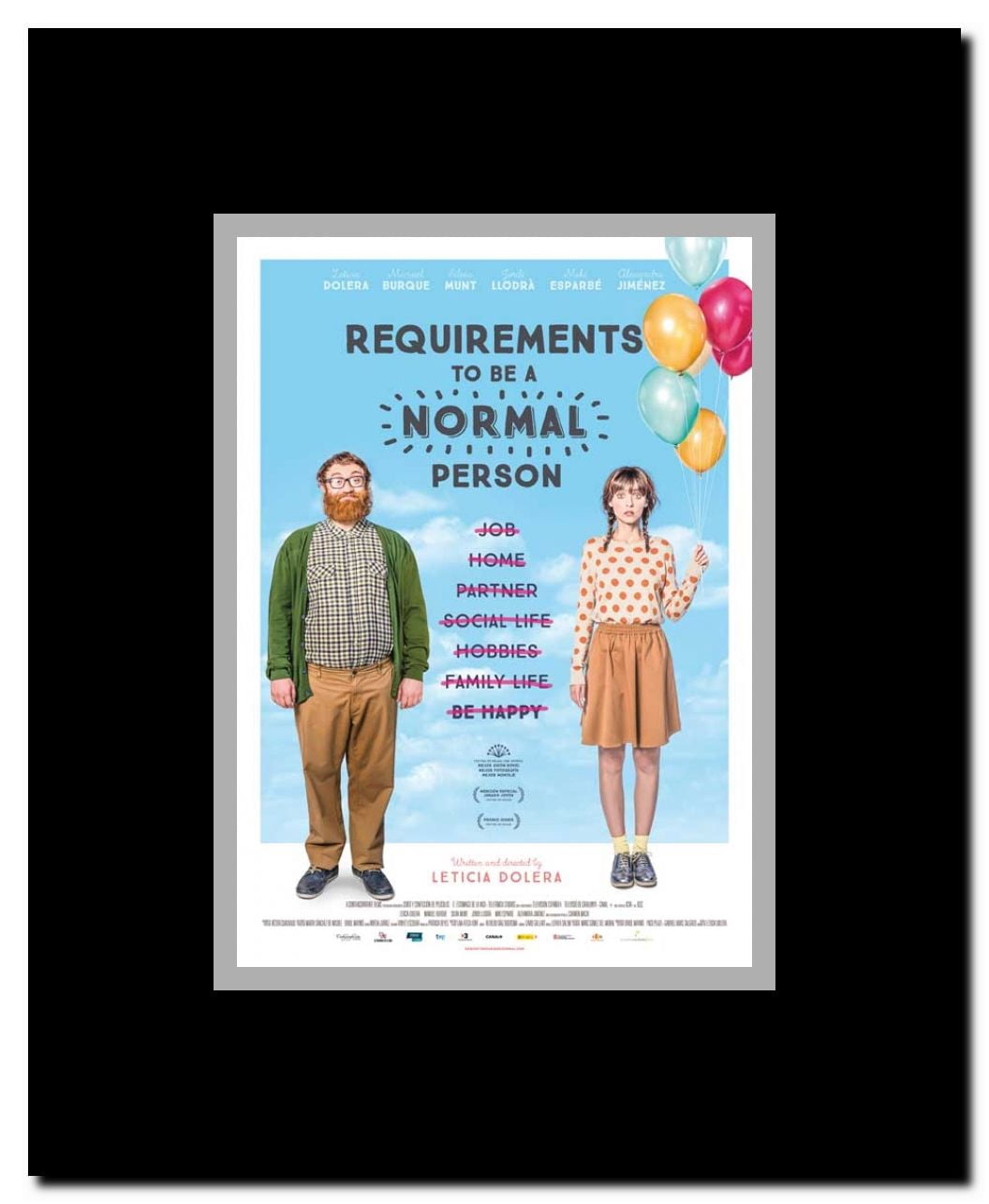Requirements to be a Normal Person Framed Movie Poster
