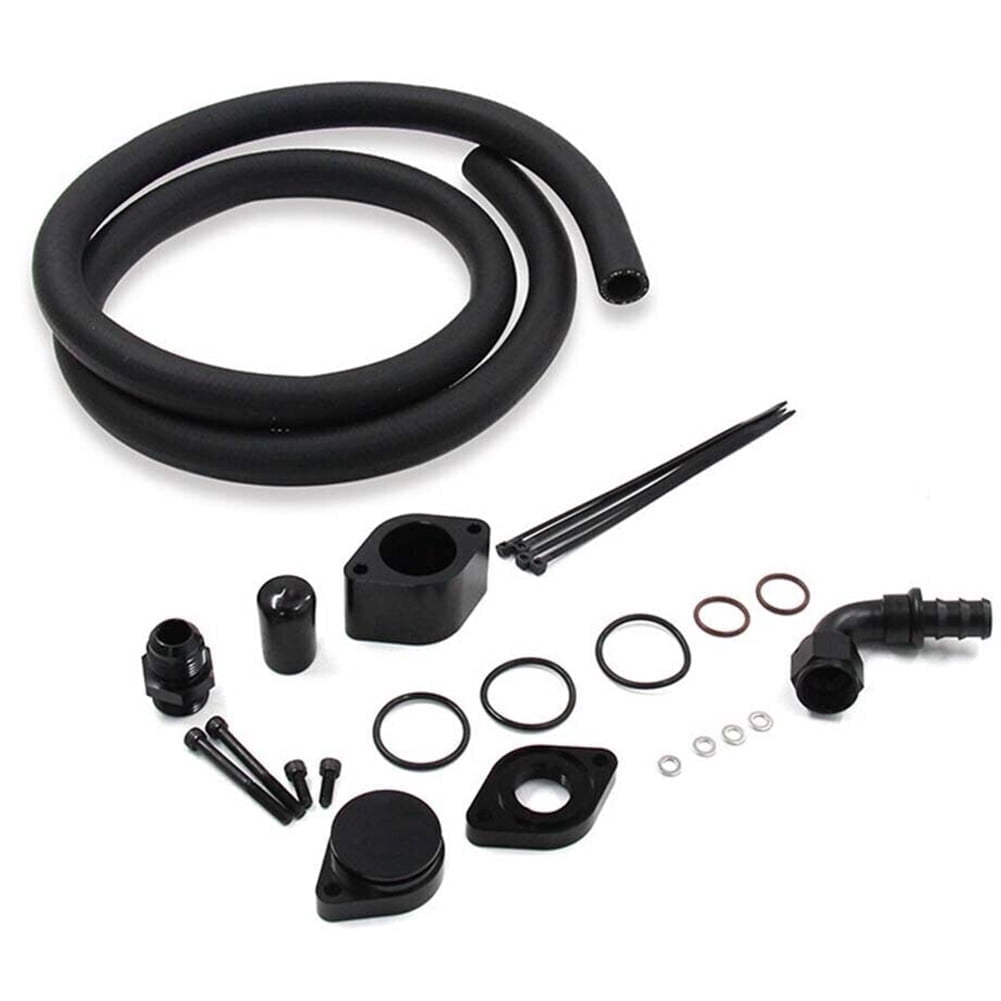 QueenTrade Turbo Piping Kit CCV PCV Reroute Kit For 2011-2019 Ford 6.7L Powerstroke Diesel, Ford 6.7L Powerstroke CCV PCV Reroute Engine Ventilation Kit