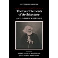 thumbnail image 1 of Res Monographs in Anthropology and Aesth The Four Elements of Architecture and Other Writings, (Paperback), 1 of 1