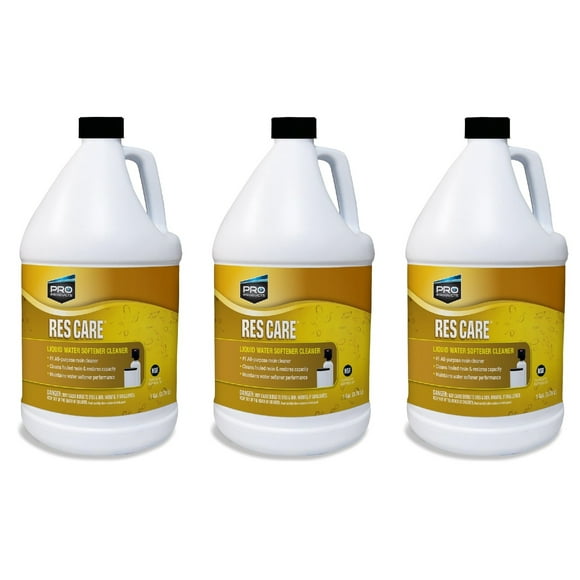 ResCare RK02B All-Purpose Water Softener Cleaner Liquid Refill, 1 Gallon, 3 Pack