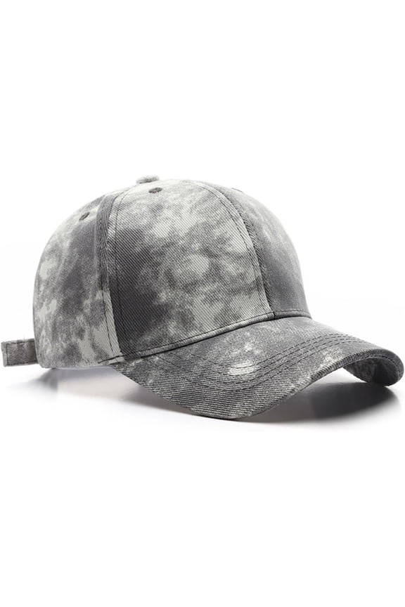 Graffiti Baseball Cap Tie-Dye Hat Hip Hop Hat Adjustable for Men and Women