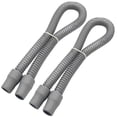 thumbnail image 1 of ResOne 2-Pack 2ft CPAP Tube Replacement, Latex-Free Gray 19mm Tubing, Standard 22mm Cuffs, Universal Fit for Most Machines, Lightweight Replacement Accessory, 1 of 2