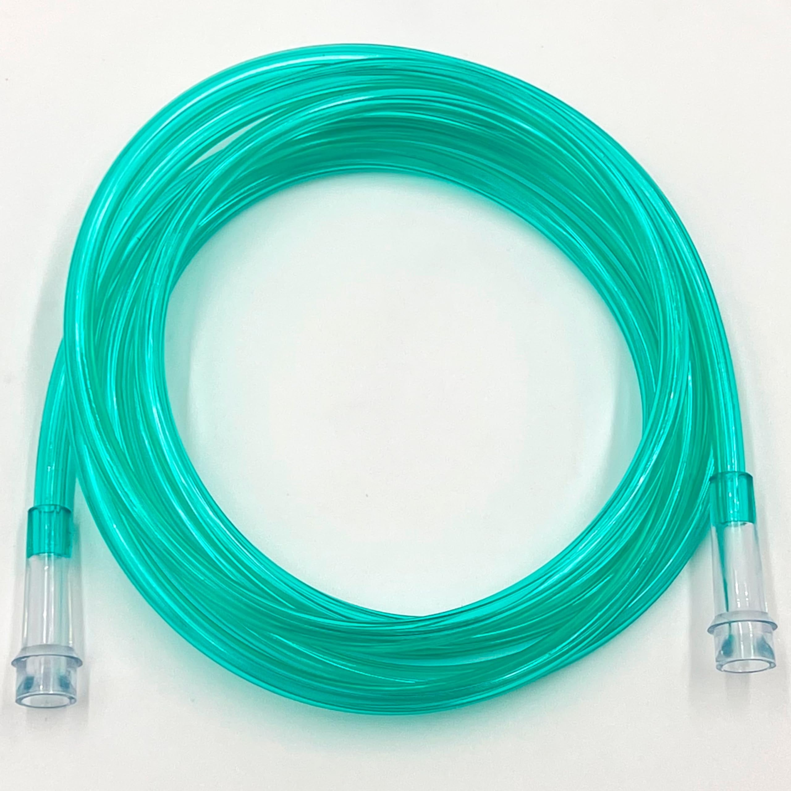 ResOne 5pk 7Ft Green Oxygen Supply Tubing, Crush Resistant, Standard Connectors