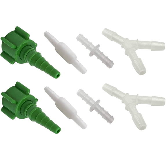 ResOne 8pk Oxygen Tubing Connector Kit (2ea Straight, Swivel, Y, Christmas Tree) #TC-190-1