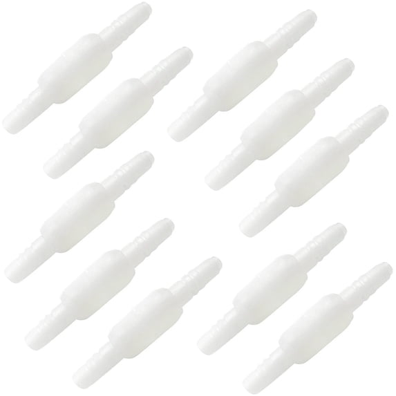 ResOne Oxygen Tubing Swivel Connector, 10-Pack - 360° Rotating O2 Hose Coupler for Standard Oxygen Tubing, Leak-Resistant Barbed Design, Easy-Attach Oxygen Line Connector