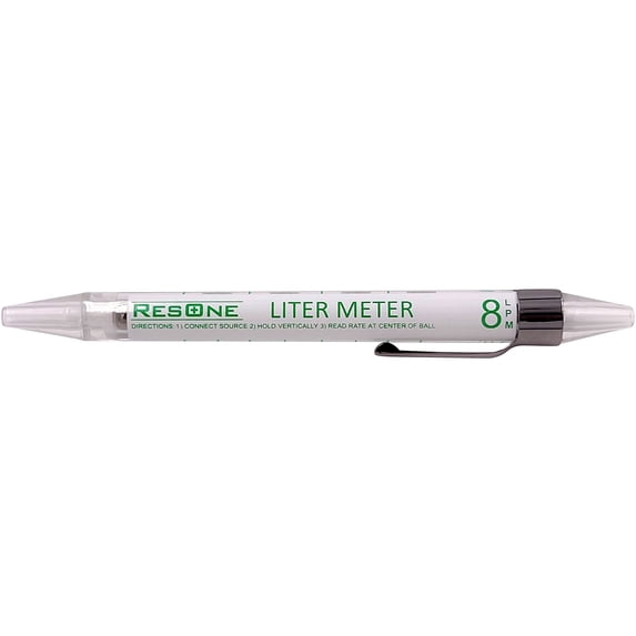 ResOne Standard Liter Meter Pen: Measure Oxygen Flow Rates Up To 8 LPM