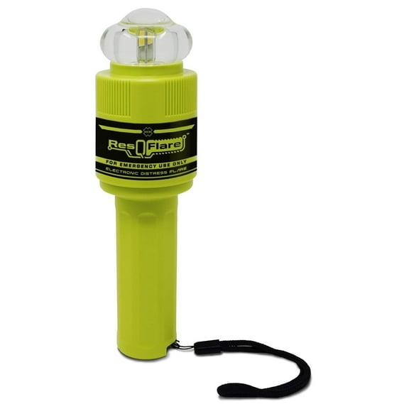 ResQFlare Electronic Distress E-Flare and Flag, USCG Approved Replacement for Pyrotechnic Flares - 3966 Modern