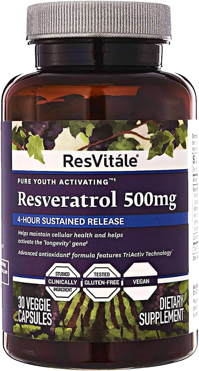 Walmart discounts of ResVitale Collagen Enhance Anti Aging Skin Care Collagen Supplement - Hydrolyzed Collagen Peptides with Hyaluronic Acid and Resveratrol - Skin Food & Joint Support Collagen Capsules, 1000mg, 60 Caps