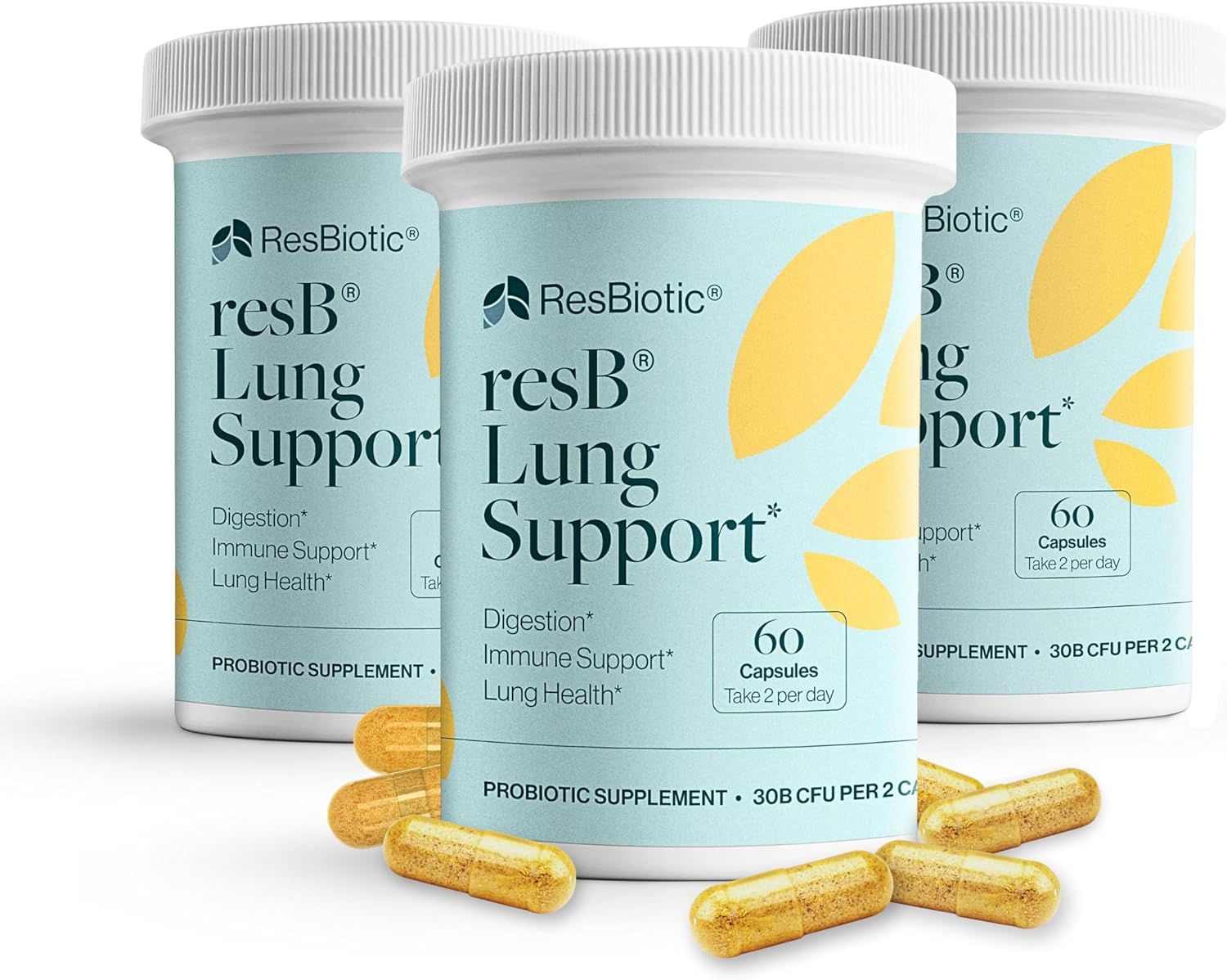 Resb Lung Support Supplement Dr Formulated With Turmeric & Holy Basil