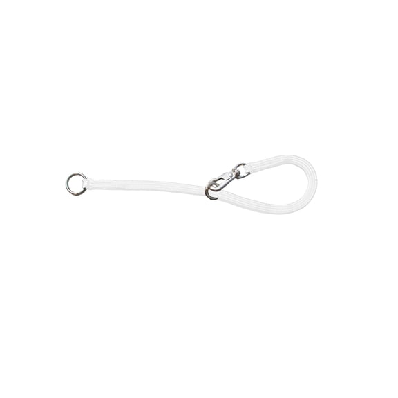 Resco American-Made Braided Snap Choke Collar for Dogs, 14", White