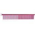 thumbnail image 1 of Resco Greyhound-Style Combination Grooming Comb, 1-in Pins, Raspberry Red, 1 of 2