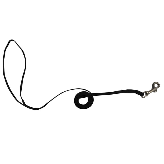 Resco Cordo-Hyde Dog Snap Leash with Bolt Snap, 3/8 x 42 in, Black