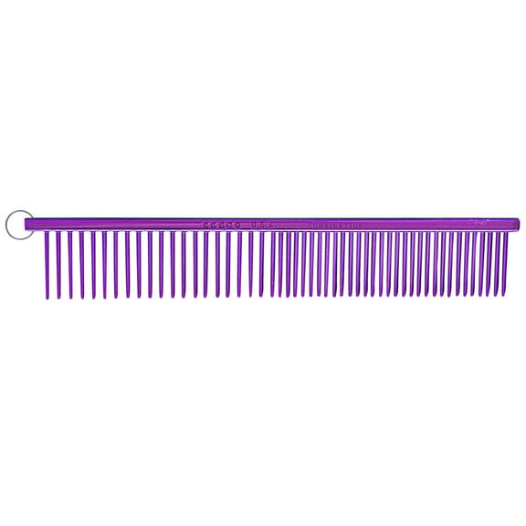 Resco Anti Static Combo Comb for Dogs & Cats, Purple