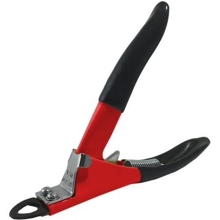 Resco Deluxe Guillotine Cat Nail Clipper with Grip, Red