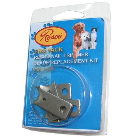 Resco Replacement Blades for Guillotine Pet Nail Clippers, 6 Pack