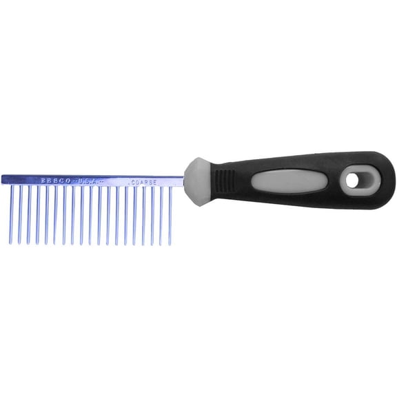 Resco Pro Dog Grooming Comb, Coarse Spacing, 6.75 in, Blue