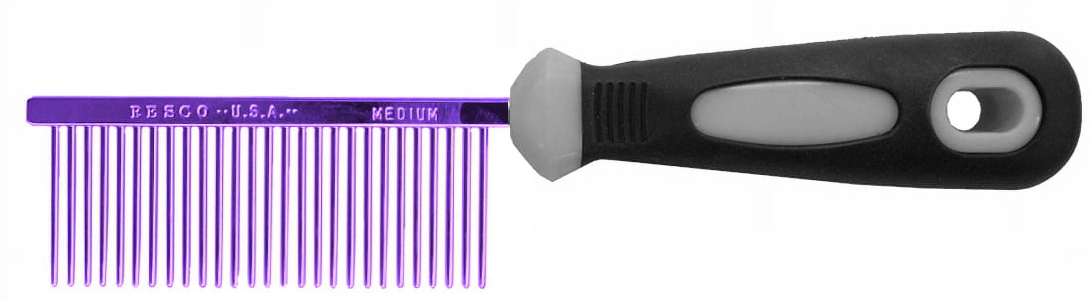 Resco Professional AntiStatic Comb for Pets, Medium, Candy Purple