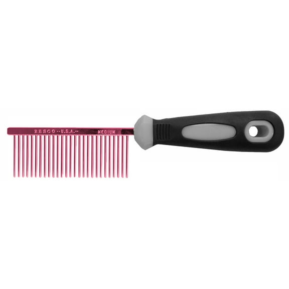 Resco Professional Anti-Static Comb for Pets, Medium, Candy Red
