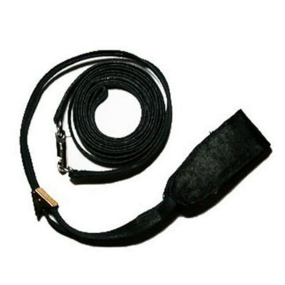 Resco Professional Cordo-Hyde Spinner Lead, Built in Swivel and Neck Pad, 3/8-Inch wide x 56-Inch Long, Black