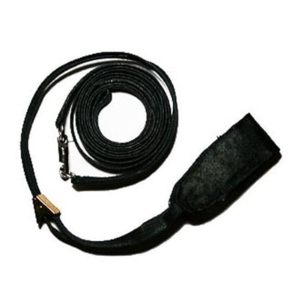 Resco Cordo-Hyde Swivel Dog Show Lead with Neck Pad, 3/8 x 56 in, Black