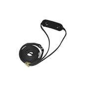 Resco Professional Cordo-Hyde Spinner Show Dog Lead with Built in Swivel and Neck Pad, 3/16-Inch wide by 56-Inch Long, Black