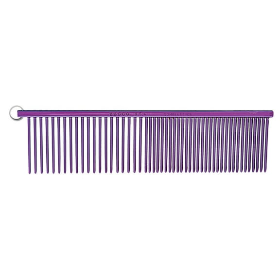 Resco US-Made Combination Comb for Dogs and Cats, 1.5" Pins, Candy Purple