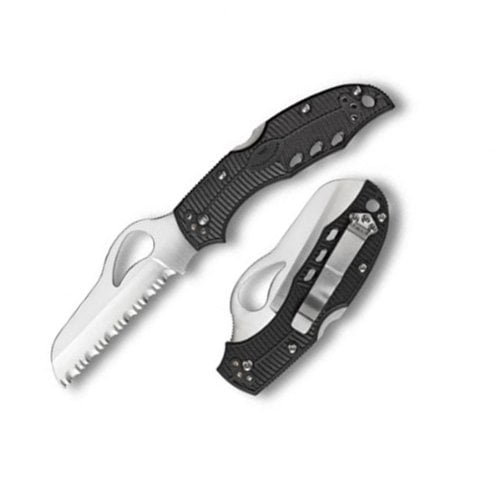 Rescue 2, Black FRN Handle, Serrated - Byrd Knives