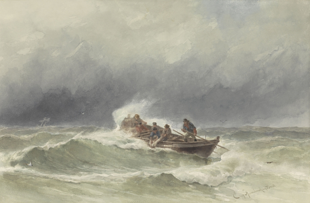 Rescue At Sea Canvas Art - (36 x 24)