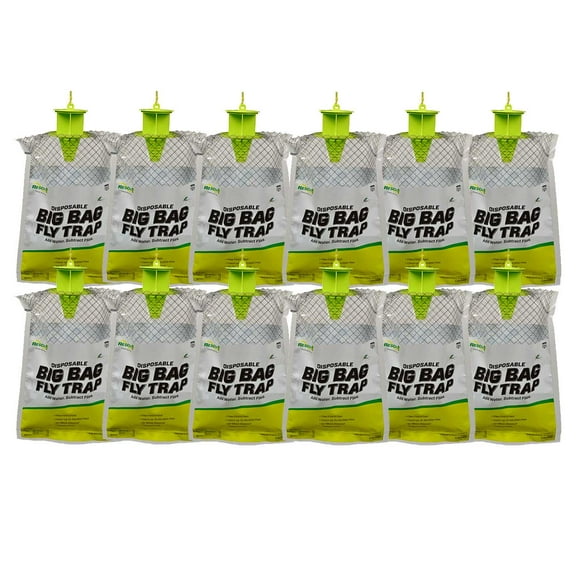 Rescue Big Bag Fly Trap, 12 ct