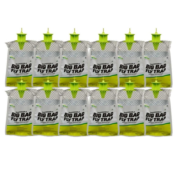 Rescue Big Bag Fly Trap, 12 ct