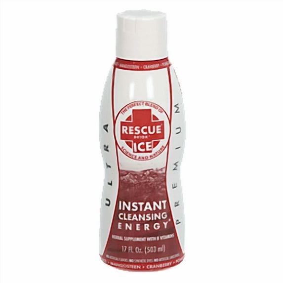 Rescue Detox Ice - Cranberry Flavor - 17oz | Works in 90 Minutes up to 5 Hours