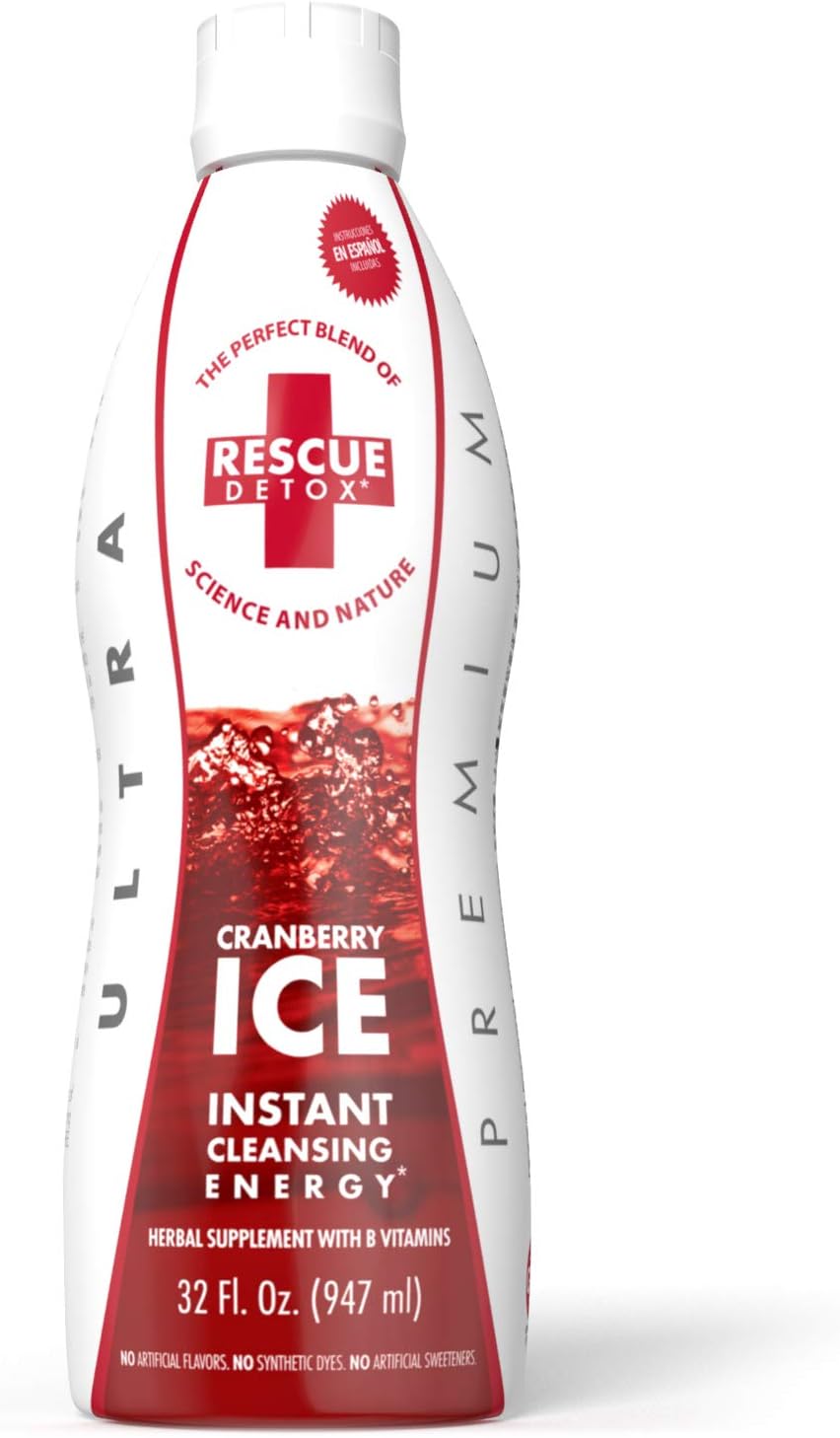 Rescue Detox ICE Cranberry Flavor 32oz Works in 90 Minutes Up to