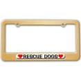 thumbnail image 1 of Rescue Dogs Love with Hearts License Plate Frame, 1 of 1