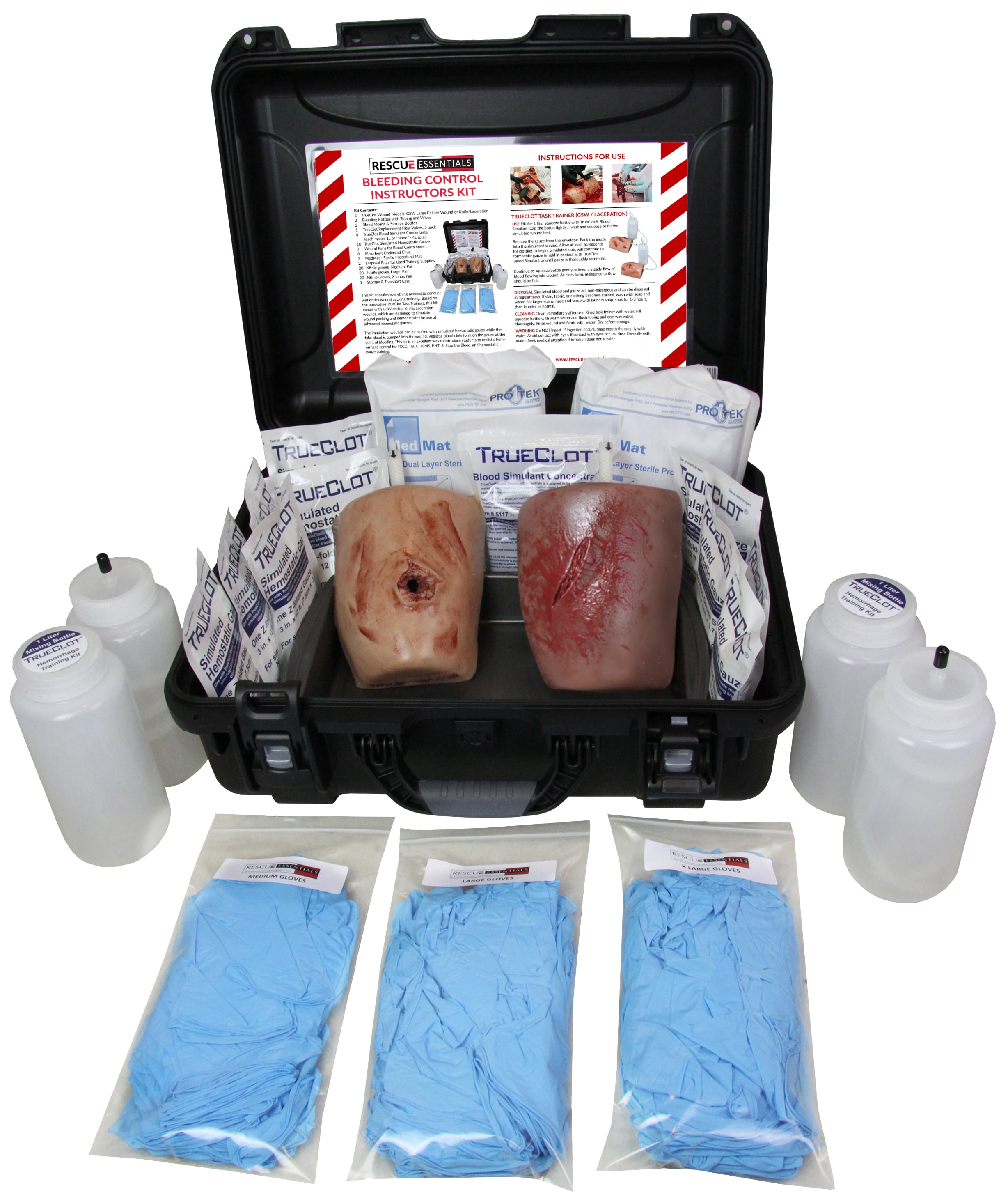 Rescue Essentials Bleeding Control Instructors Kit - Walmart.com
