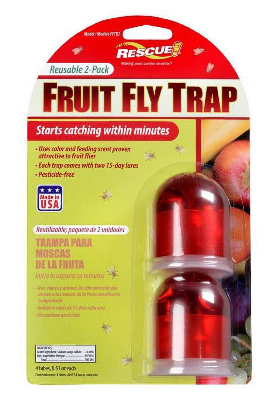 Rescue! FFTR2-SF6 Reusable Fruit Fly Trap, 2-Pack, Each - image 1 of 7