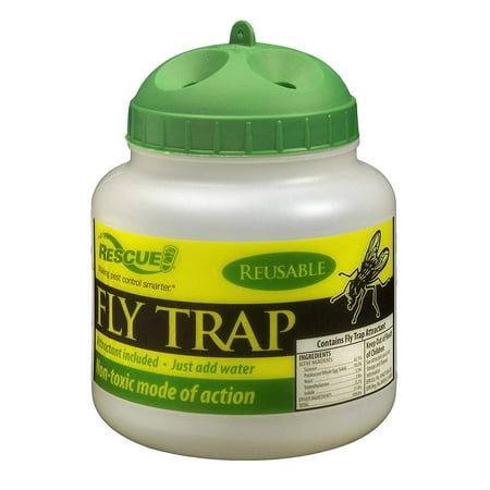 Rescue FTR-DT12 Reusable Ready To Use Non-Toxic Fly Trap - Quantity of 12