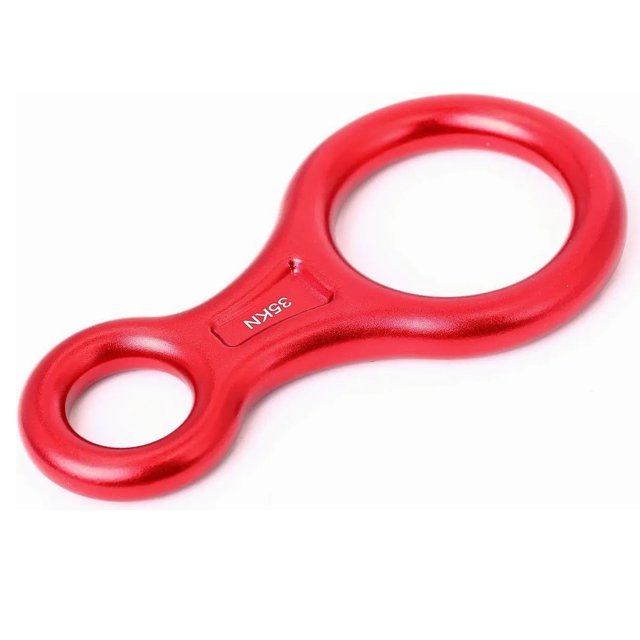 Rescue Figure 8 Descender 35KN Aluminum Alloy Climbing Belaying Device Climbing Gear Downhill