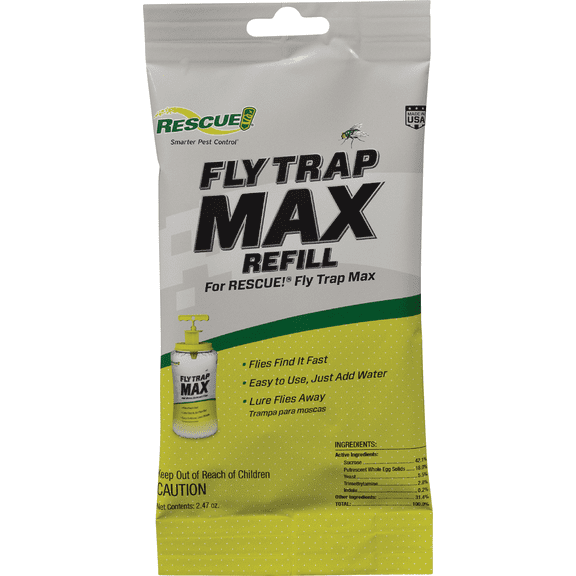 Rescue Fly Trap Max Refill - Pack of 6 Residential Use, Standard Application