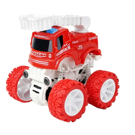 Rescue Force 12" Fire Truck Ladder Toy with Realistic Lights & Sounds, Free Wheeling Play & Working Ladder! Ages 3+, Red